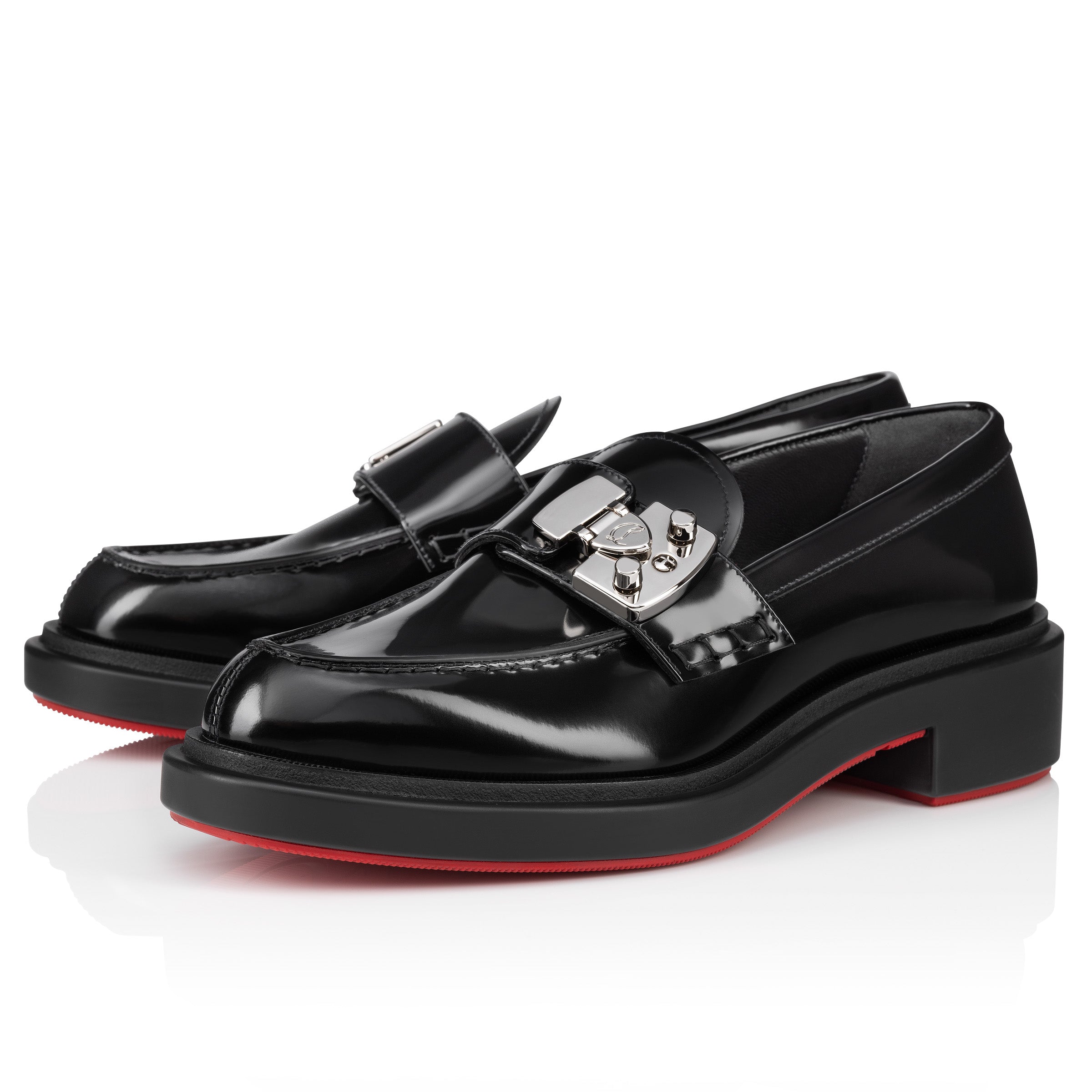 Christian Louboutin Urban Moc Lock Women Shoes | Color Black