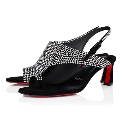Christian Louboutin Viva Condora Strass Women Shoes | Color Black
