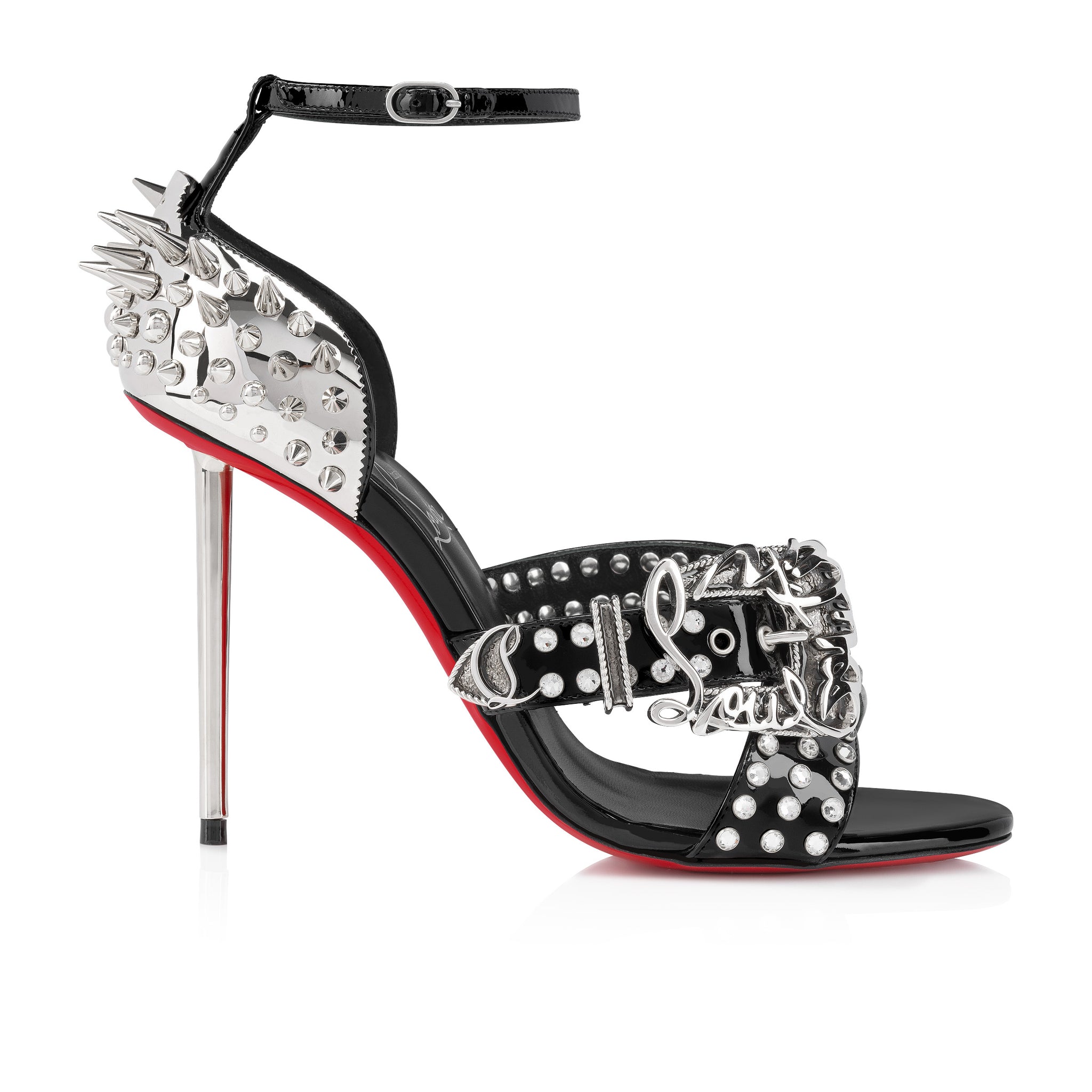 Louboutin shops shoes studded