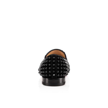 Christian Louboutin Dandelion Spikes Men Shoes | Color Black