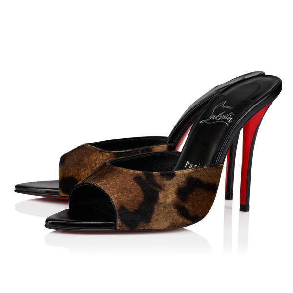 Christian Louboutin Miss Z Mule Women Shoes | Color Brown New