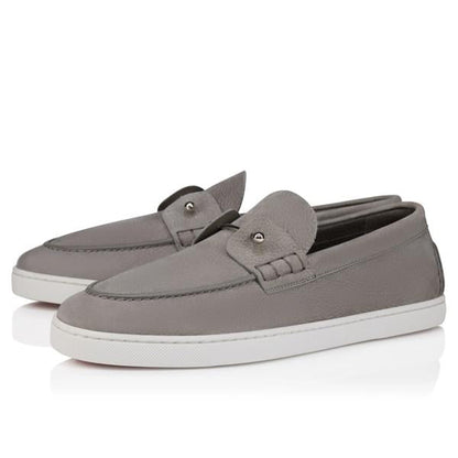 Christian Louboutin Chambeliboat Men Shoes | Color Grey