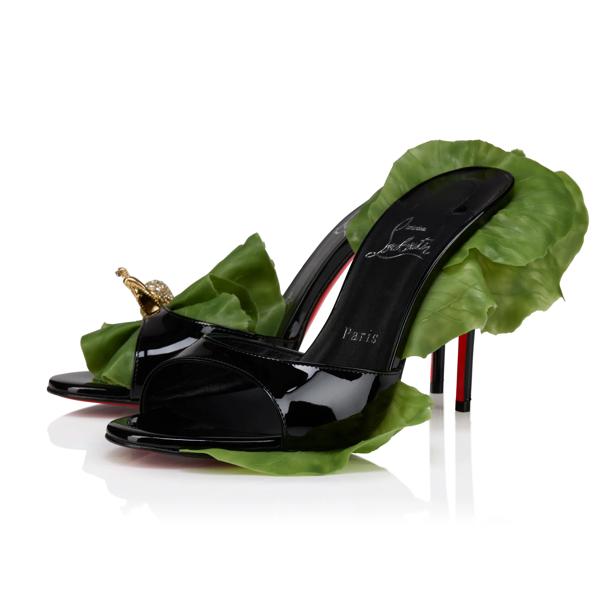 Christian Louboutin Einsnail On The Feet Mule Women Shoes | Color Black