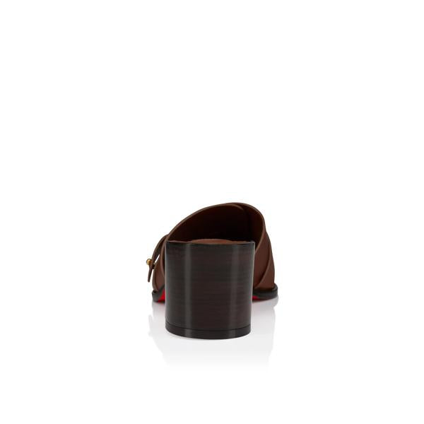 Christian Louboutin Her In Roma Mule Women Shoes | Color Brown New