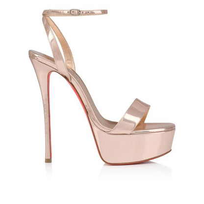 Christian Louboutin Loubi Queen Alta Women Shoes | Color Beige