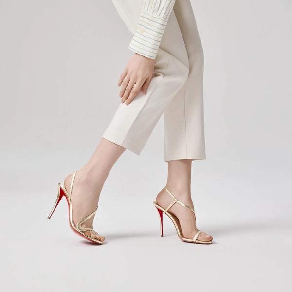 Christian Louboutin Rosa Z Women Shoes | Color Gold