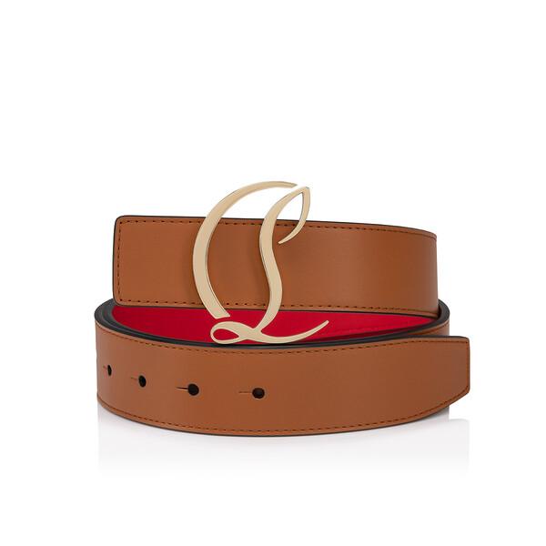 Christian Louboutin Cl Logo Belt  Women Belts | Color Brown New