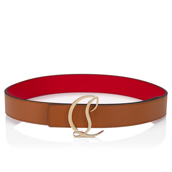 Christian Louboutin Cl Logo Belt  Women Belts | Color Brown New