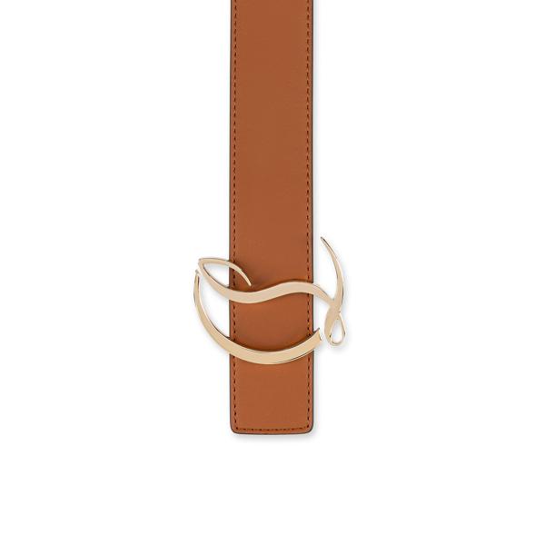Christian Louboutin Cl Logo Belt  Women Belts | Color Brown New