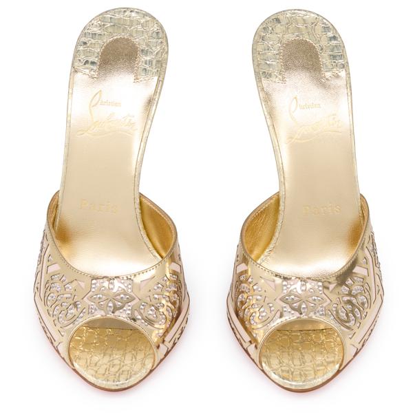 Christian Louboutin Me Dolly Moucharastrass Women Shoes | Color Gold