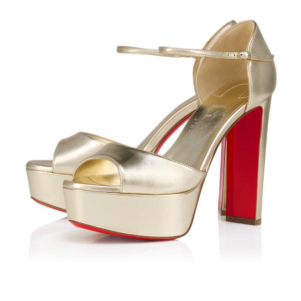 Christian Louboutin Sandaloo Women Shoes | Color Gold