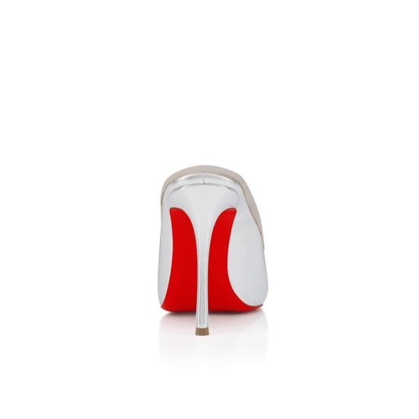 Christian Louboutin Cassia Mule Women Shoes | Color Silver