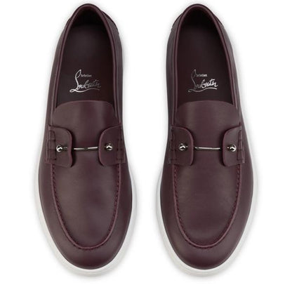 Christian Louboutin Chambeliboat Men Shoes | Color Red
