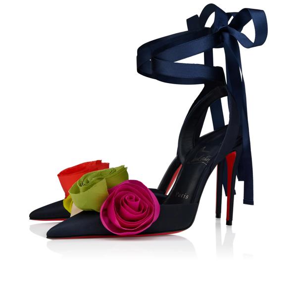 Christian Louboutin Mere Lachaise Lace Up Women Shoes | Color New_blue