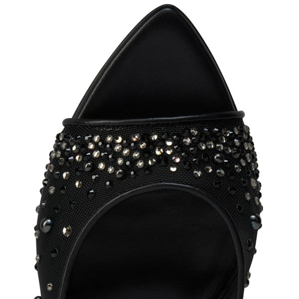 Christian Louboutin Miss Z Mule Degrastrass Perla Women Shoes | Color Black