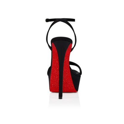 Christian Louboutin Miss Z Sandal Alta Suola Strass Women Shoes | Color Black