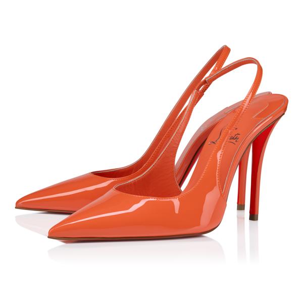 Christian Louboutin Miss Z Sling Back Women Shoes | Color Orange