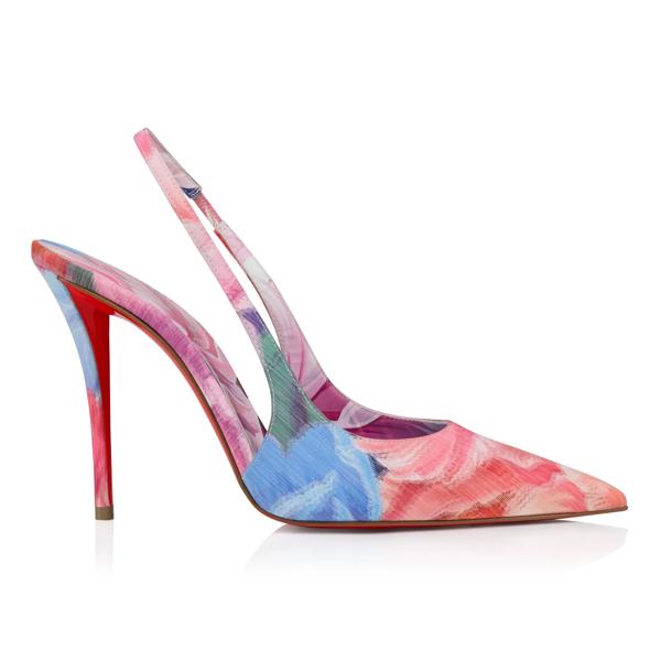 Christian Louboutin Miss Z Sling Back Women Shoes | Color Multicolor
